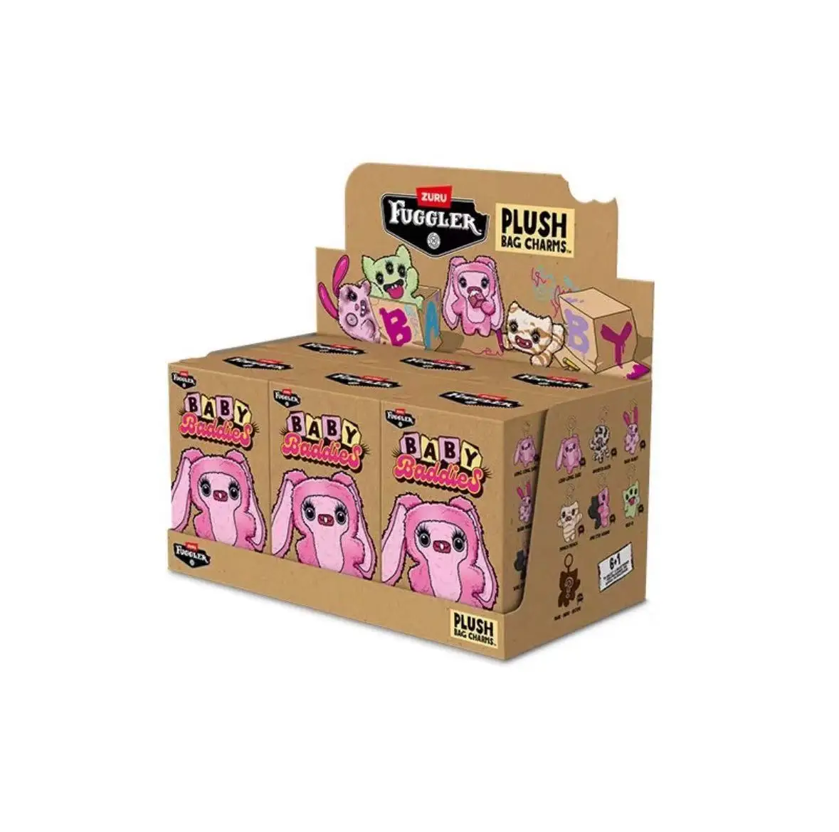 Original Fuggler Hässliche Zähne Monster Plüschtiere Katzen-Bären Plüsch-Schlüsselanhänger Nuggets Anhänger Taschenanhänger Hamburger-Puppen Zufällig 1 Stück – Detail 18