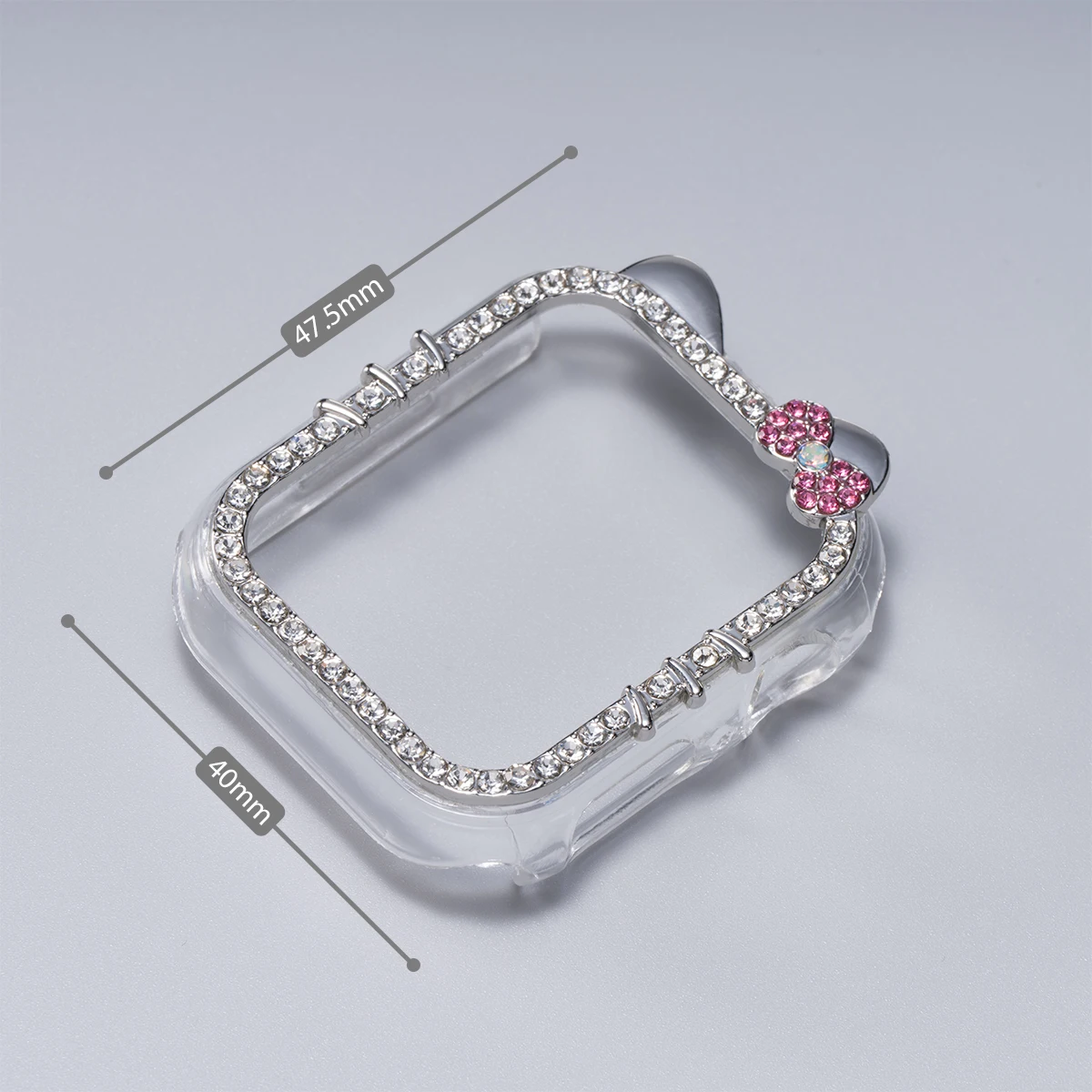HOT Hollow Schutzhülle für Apple Watch Case 9/8/7 41mm 45mm Bling Women Bumper Frame Cover iWatch Series 40mm 44mm 6/5/4 SE – Detail 2