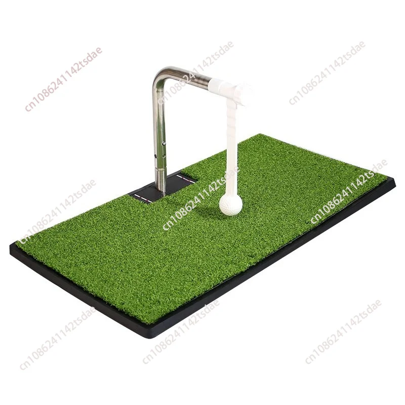 Golf strike pad swing practitioner indoor trainer 360 rotating rod with suction cup anti-skid 360 degrees