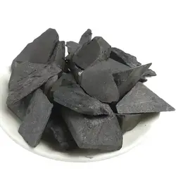 Shungite Natural Raw Stone Healing Crystals Protection Ore Bulk Wicca Spiritual Reiki Gravel Chakra Stones Water Cleaner 1 pack