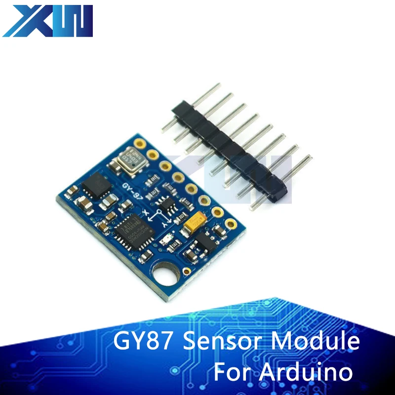 GY-87 I2C/IIC 10DOF MPU6050 HMC5883L BMP180 Sensor Board Module GY87 For Arduino 5V Power Built-in Filters High Accurancy