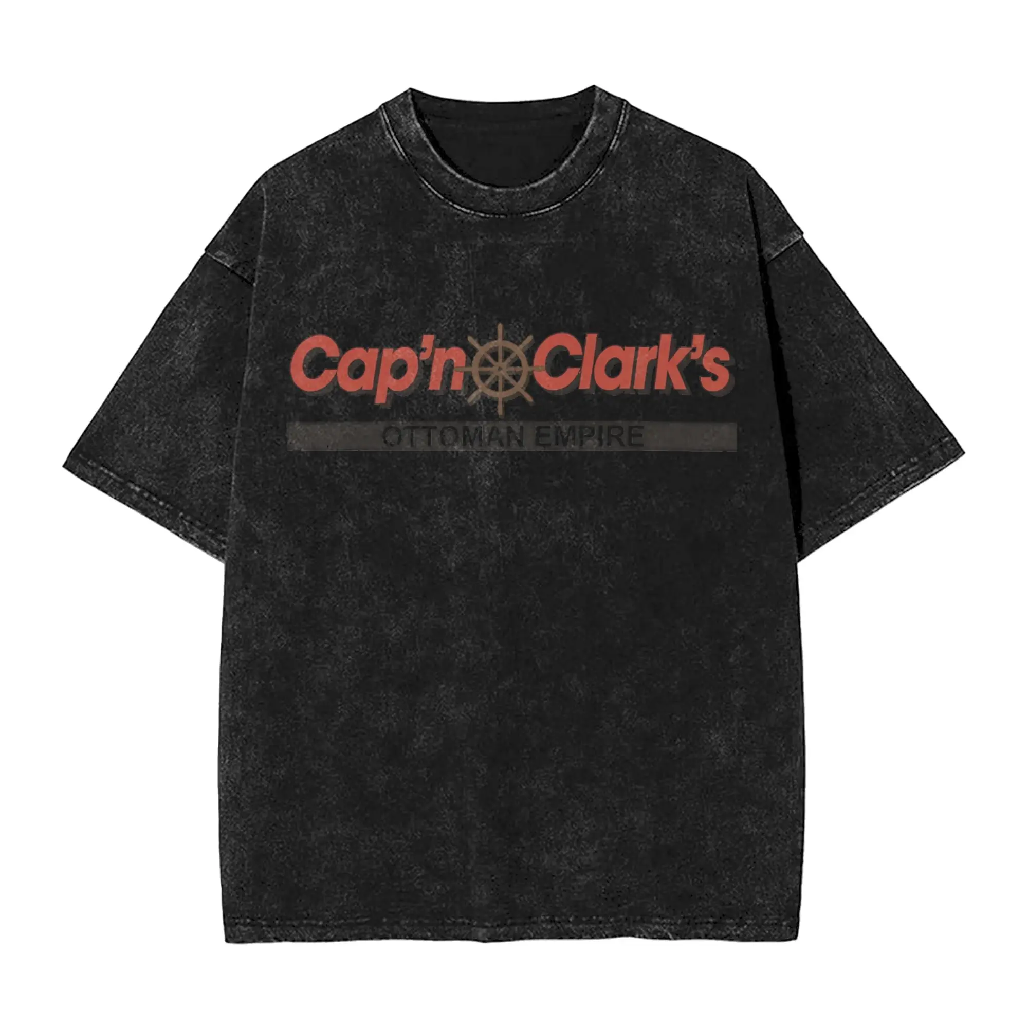 Washed T Shirts Capn Clarks Ottoman Empire Backrooms Series  Vintage T-Shirts Oversize  Streetwear Cotton Summer Tops Tops Tees