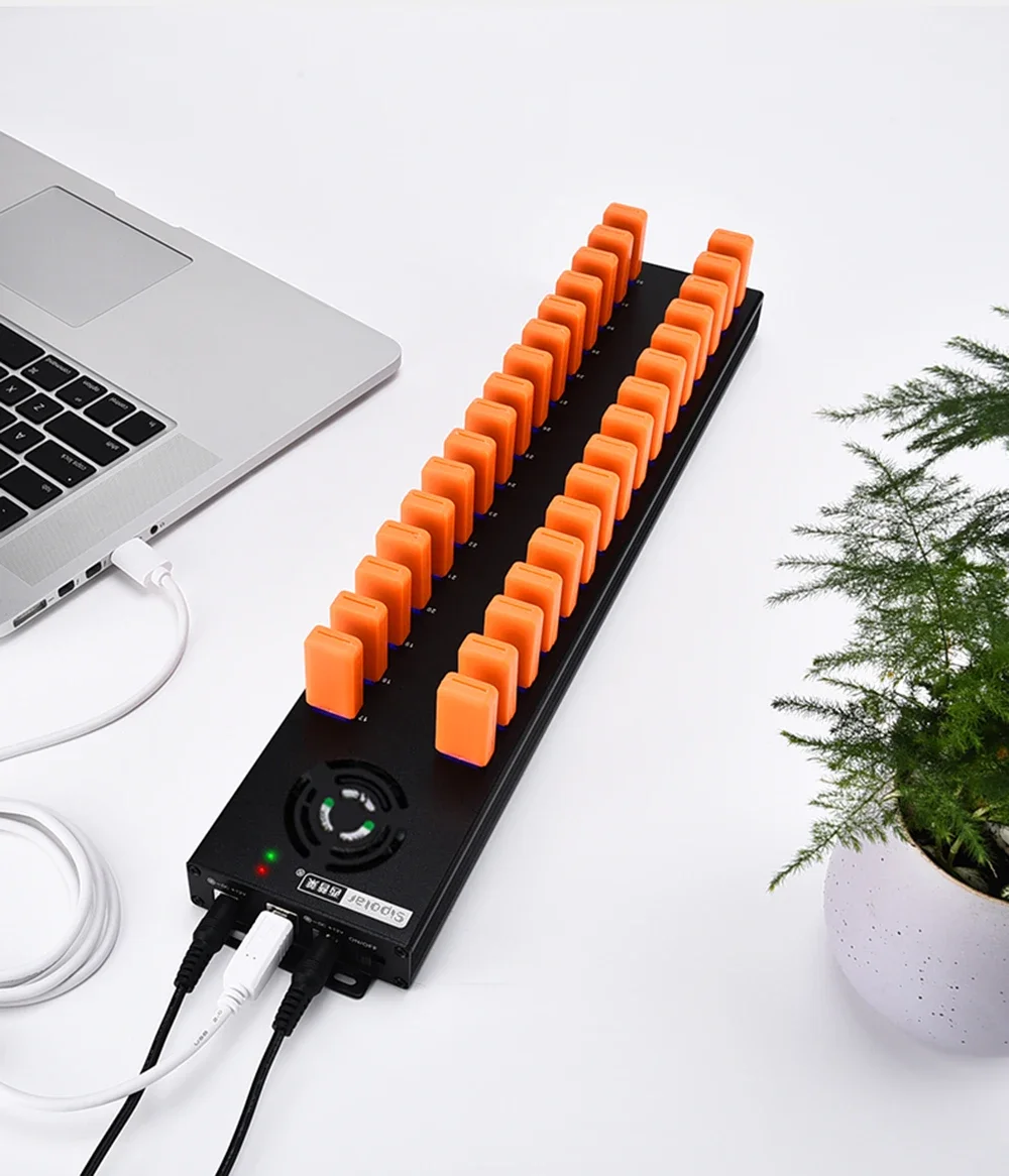 Sipolar powered usb 2.0 hub 32 port aluminum ROHS charger for mobile phone tablet A-832