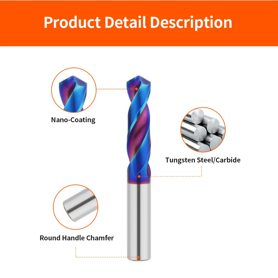 Tungsten Carbide Drill Bit Set – 0.5–20mm Super Hard Metal Drill Tools for CNC Lathe, Stainless Steel & Precision Machining 3