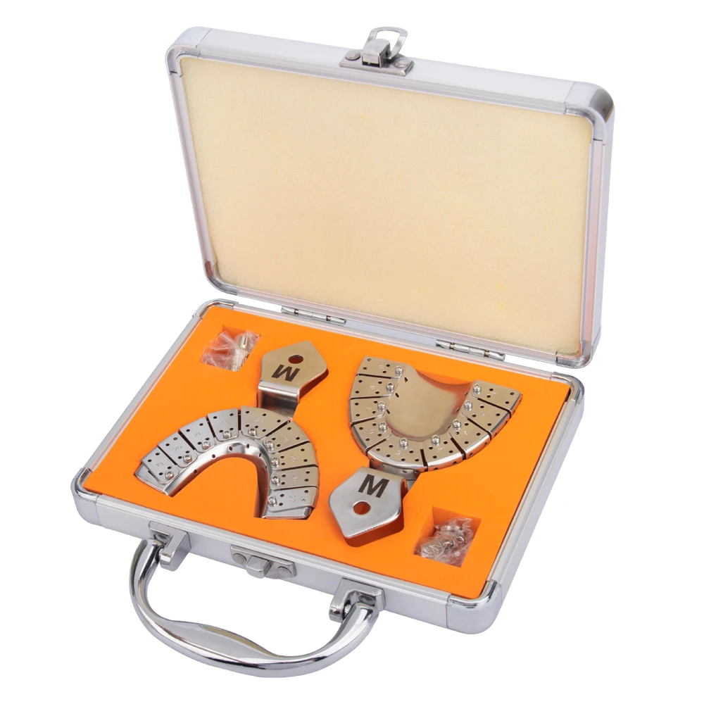 

2 шт./компл., хирургический позиционер для зубных имплантатов, серия имплантатов, набор позиционирующих лотков для стоматологической клиники, стоматологические ортодонтические инструменты S/M/L