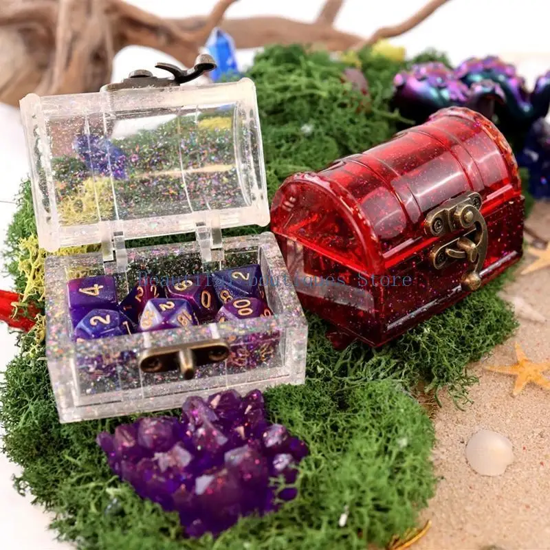 U4LF 3D Treasure Box Storage Box Mold for Trinket Holder DIY Jewelry Storage