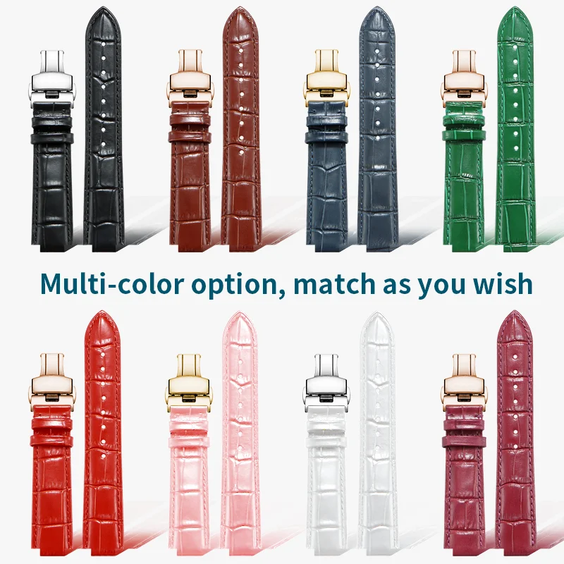 Pulseira de couro convexa BRETA 24*16MM para 1853 Tisso-t T-LADY TXL T061.717A/T061.3/T061.5 Acessórios de relógio masculino e feminino