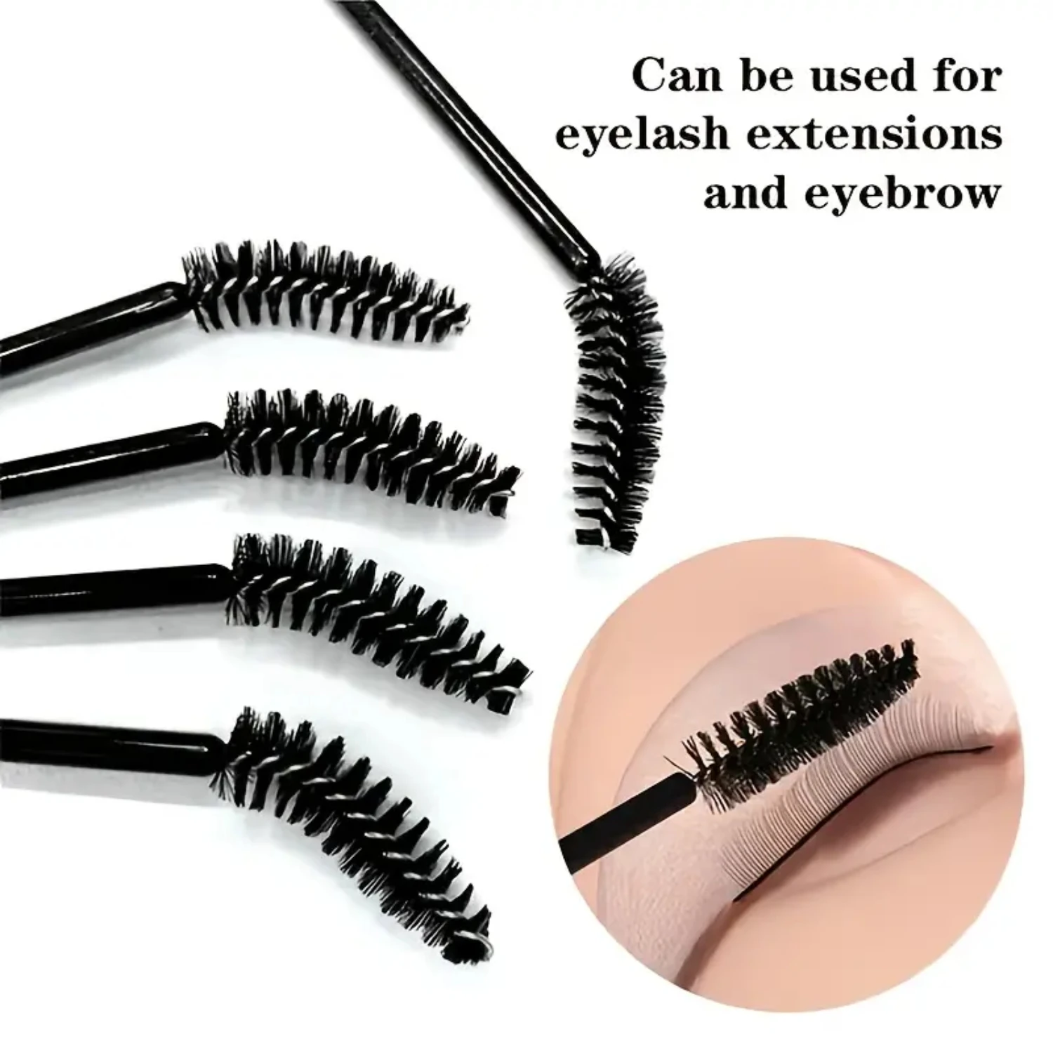 Disposable Silicone Eyelash Mascara Brushes Wands – One-Off Convenient Beauty Tools for Effortless Application of Mascara