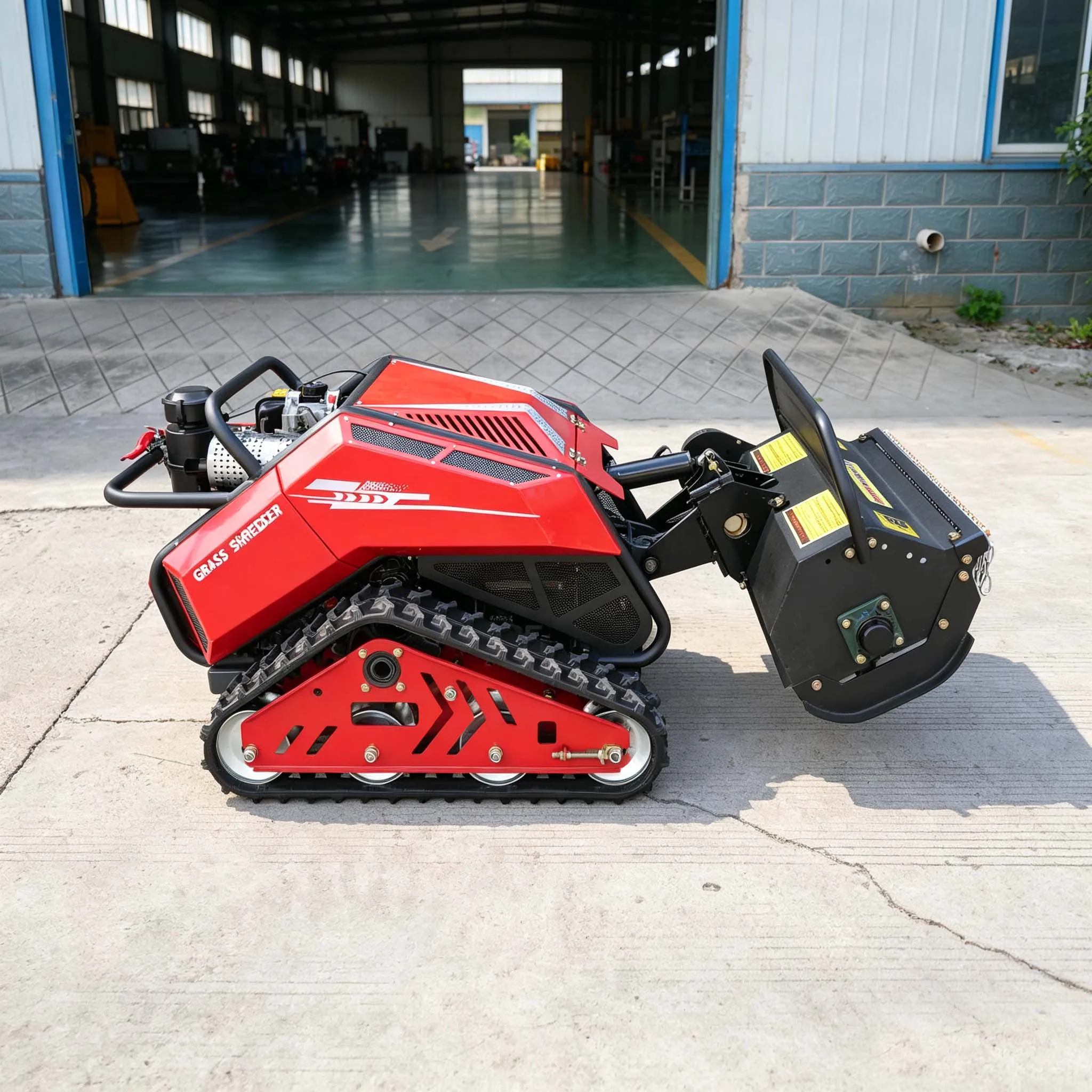 Garden Orchard RC Tracked Rotary Tiller Cultivator Trencher with Backfiller 13kW 900mm Width