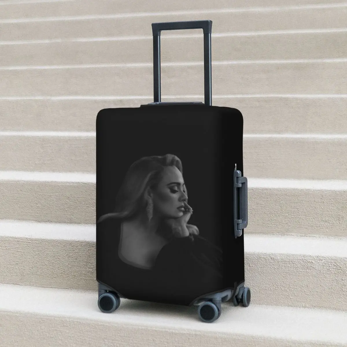 

Cool Singer Adele Tour 2024 Suitcase Cover Protection Elastic Travel Luggage Protector Covers for 18-32 Inch