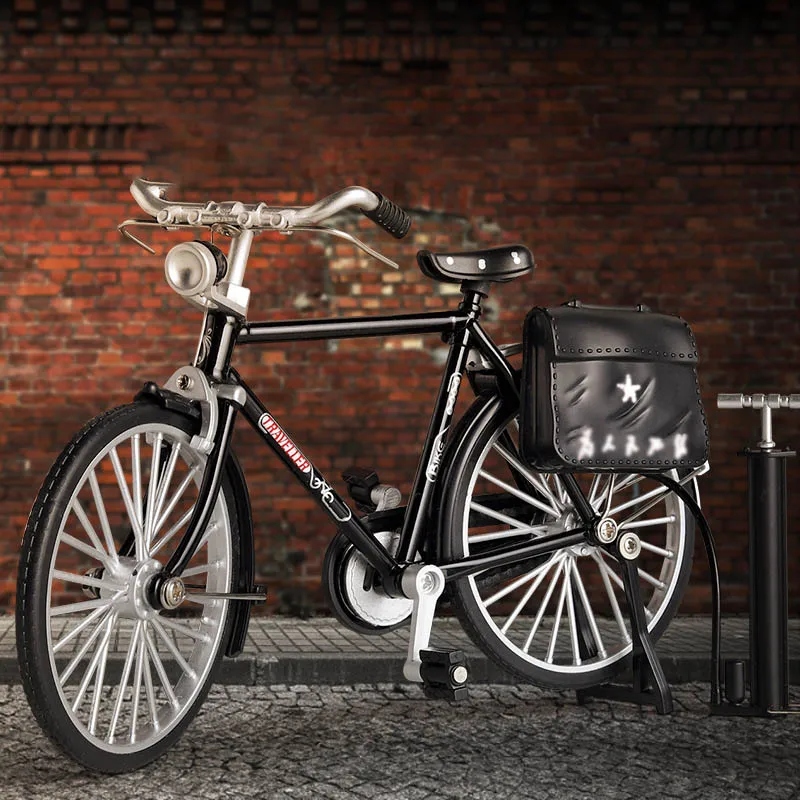 

1pcs Rustic Charm Retro Bicycle Model home ornament decoration Nostalgic Home Decor Accent Easy Assembly Unique Room Enhancer