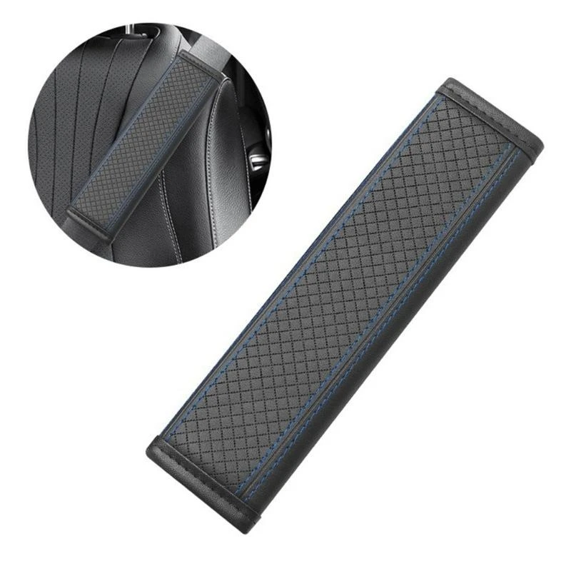 

Comfort Drive Fiber Leather Seatbelt Pads, Breathable Shoulder Strap Cushions for Vehicle and Backpack Use, Neck Support