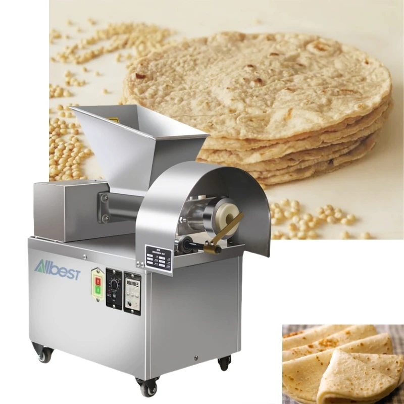 Automatic Motor Arabic Bread Chapati Tortilla Roti Dough Divider Pita Bread Making