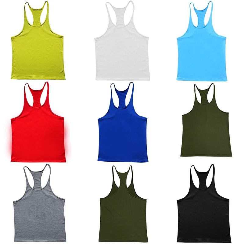 New Hot Sale Mens Summer Tank Top Breathable Cool Vest Running Shirt Cotton Tees Tops Bodybuilding Singlet Fitness Sleeveless