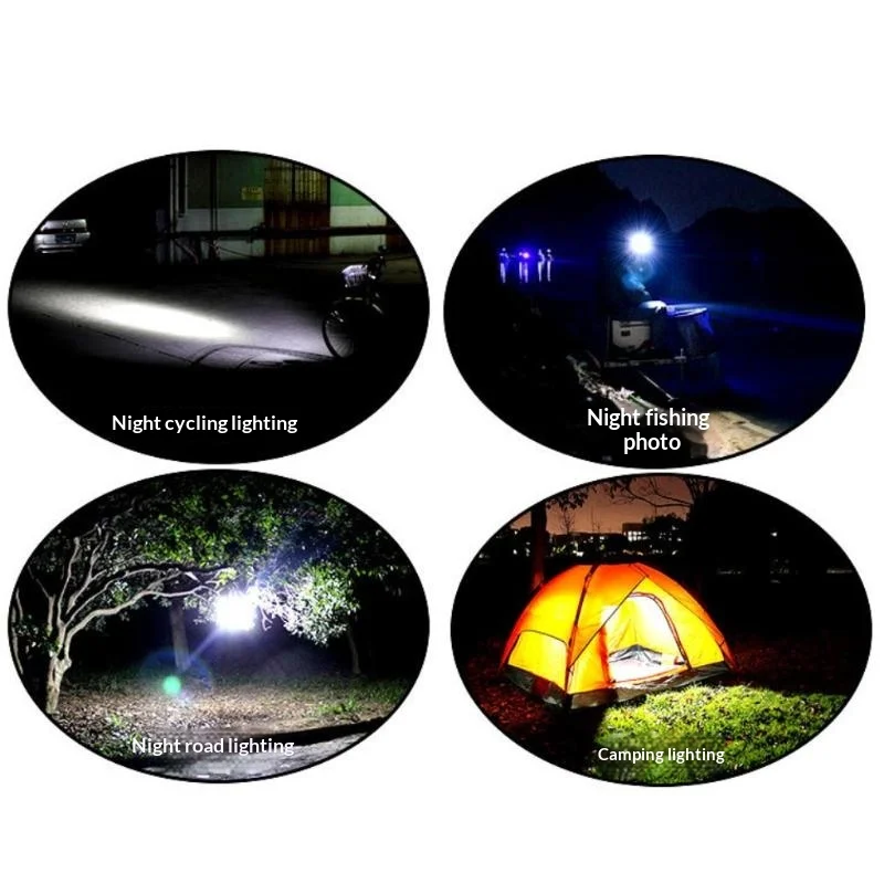 1Pcs Outdoor Emergency Torch Nine XPE Lamp Beads Strong Lighting Using 3 NO.7 Batteries Fixed Focus Mini Portable Flashlight