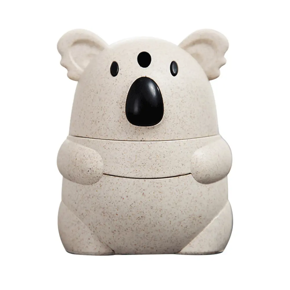 Koala Design Toothpick Dispenser Box Button for Easy Access Heavy Duty Plastic Toothpick Holder for Home Office Decor
