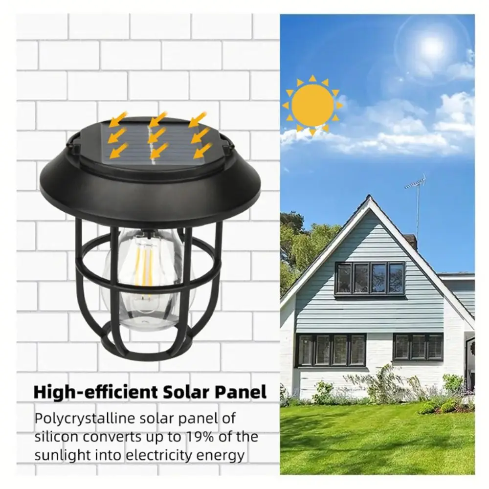 

Multifunctional Hanging Solar Lamps Bright Waterproof Lawn Lamps Portable Motion Sensing Tungsten Filament Light Tent