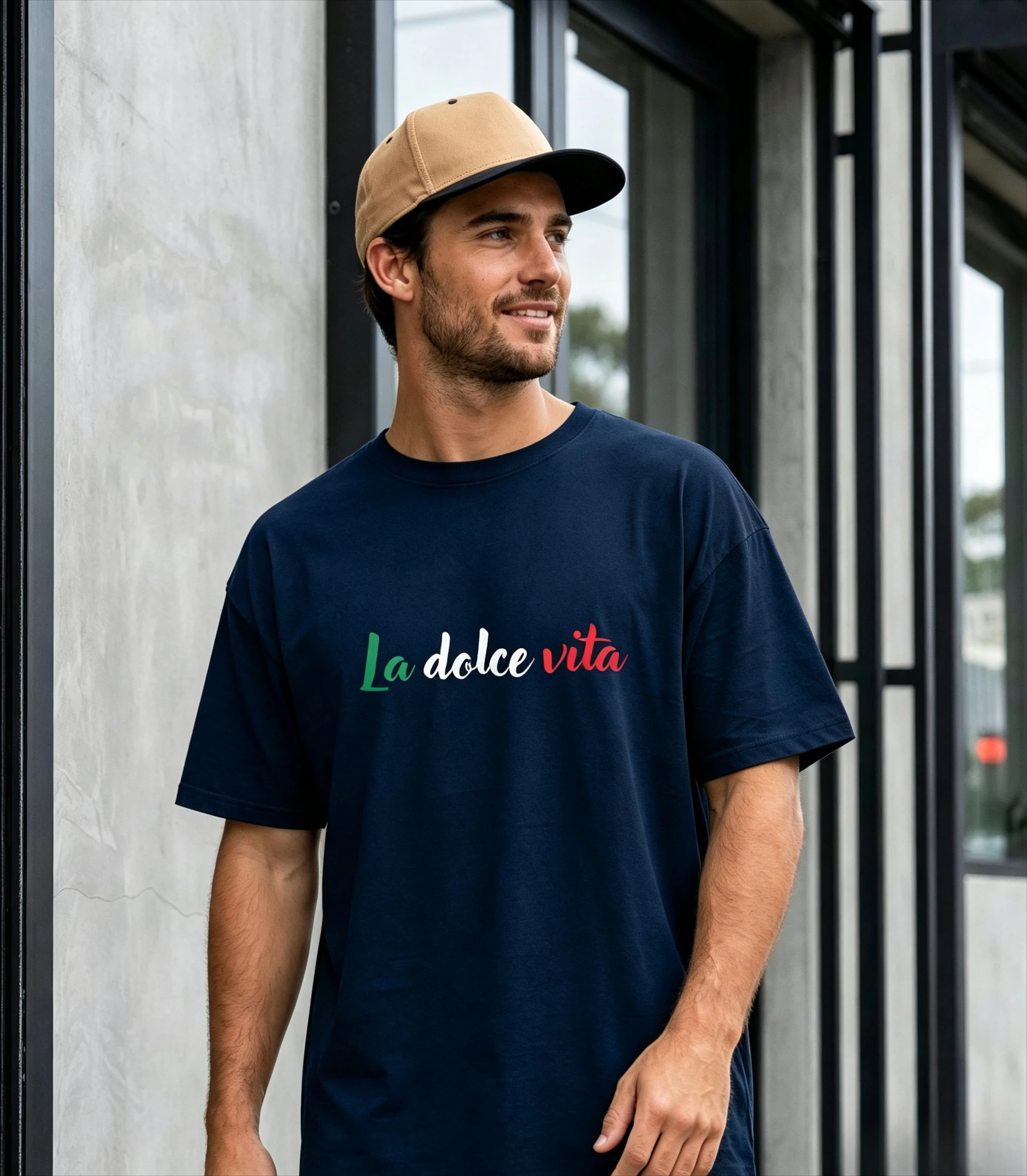La Dolce Vita T-Shirt | Italy Lover Vacation Tee, Italian Quote Tee, Italy Flag Colors, Unisex T-shirt Comfortable Trend