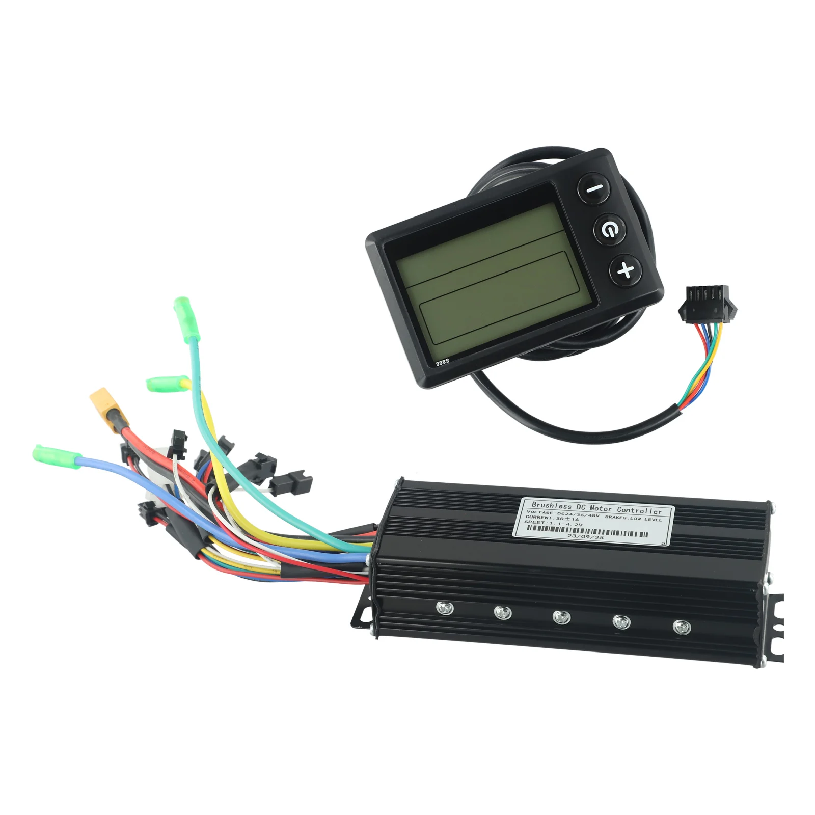 Ebike تحكم مجموعات 24/36/48 فولت 30A 1000 واط موجة جيبية تحكم مع S866 SM 5pin عرض ل E-الدراجة سكوتر كهربائي تحكم #1