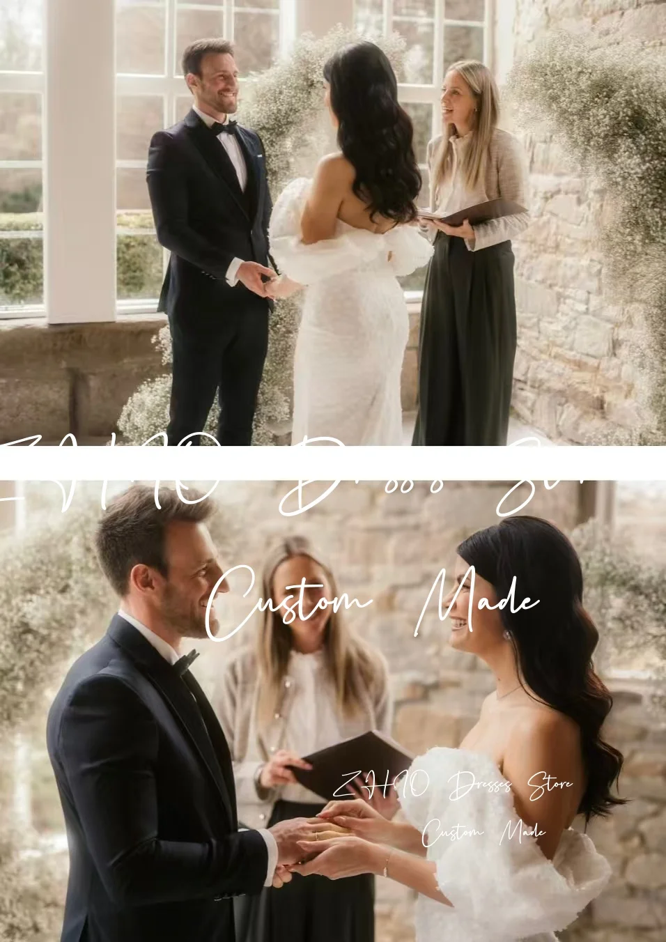 ZHIO elegante off-shoulder trouwjurk lieverd zeemeermin sweep trein ivoor bloemen tule bruidsjurk op maat gemaakte Robe De Mariée