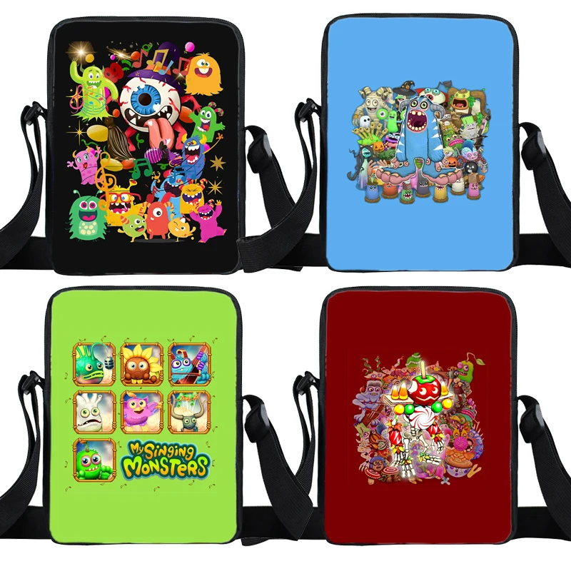 

My Singing Monsters Crossbody Handbags Fashion Boys Girls Mini Shoulder Bag Cartoon Cell Phone Purse Kids Small Crossbody Bag