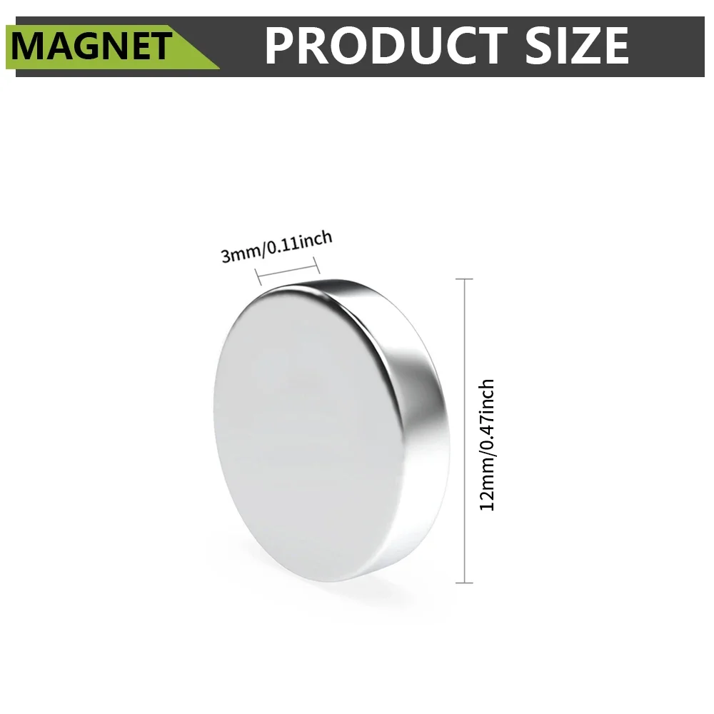 Obrázek 6: 12x3mm N35 super silná neodym magnetem kolo ndfeb sytý trvalý magnetický imanes chladnička magnety 12*3