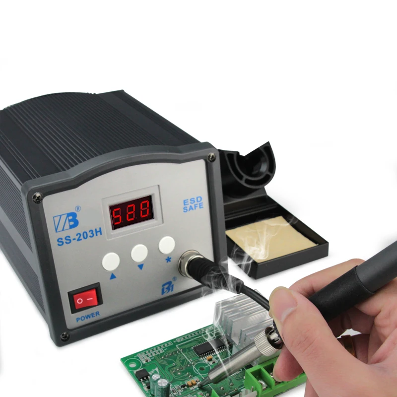 

ZB-203H Digital Display High Frequencies Rework Station Soldering Iron 90W Repair Tools Hot Air Station Soldering And Rework