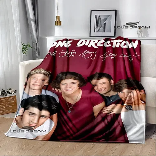 방향 조합 3D 프린트 담요, 따뜻한 플란넬, 부드럽고 편안한 가정 여행 담요, 침대 라이닝, 생일 선물