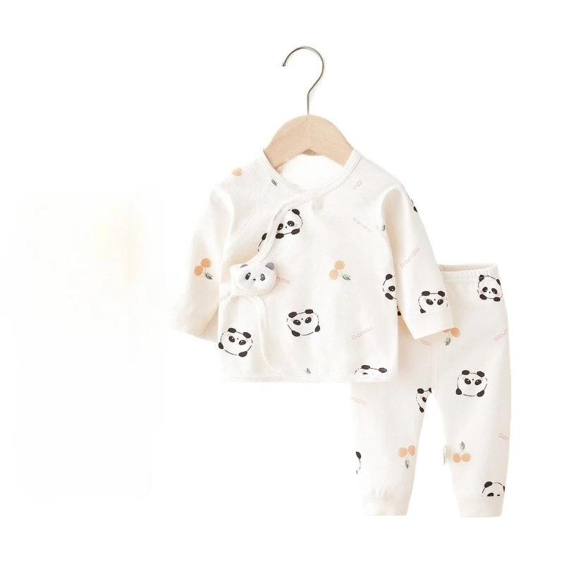 

Unisex Newborn Cotton Set for Spring & Fall Boys & Girls Cute Animal Print Pajamas Halloween Outing Long Sleeve Warm Outfit