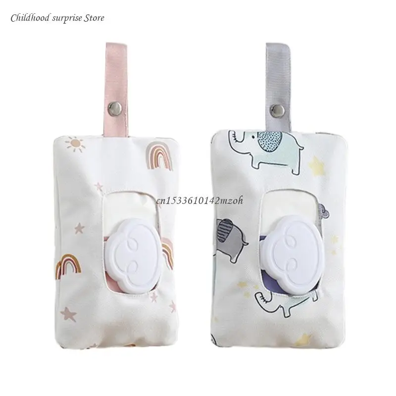 

Cotton Wipes Dispenser Refillable Wipe Holder Travel Wet Wipe Container Baby Wipe for Car Stroller Indoor Dropship