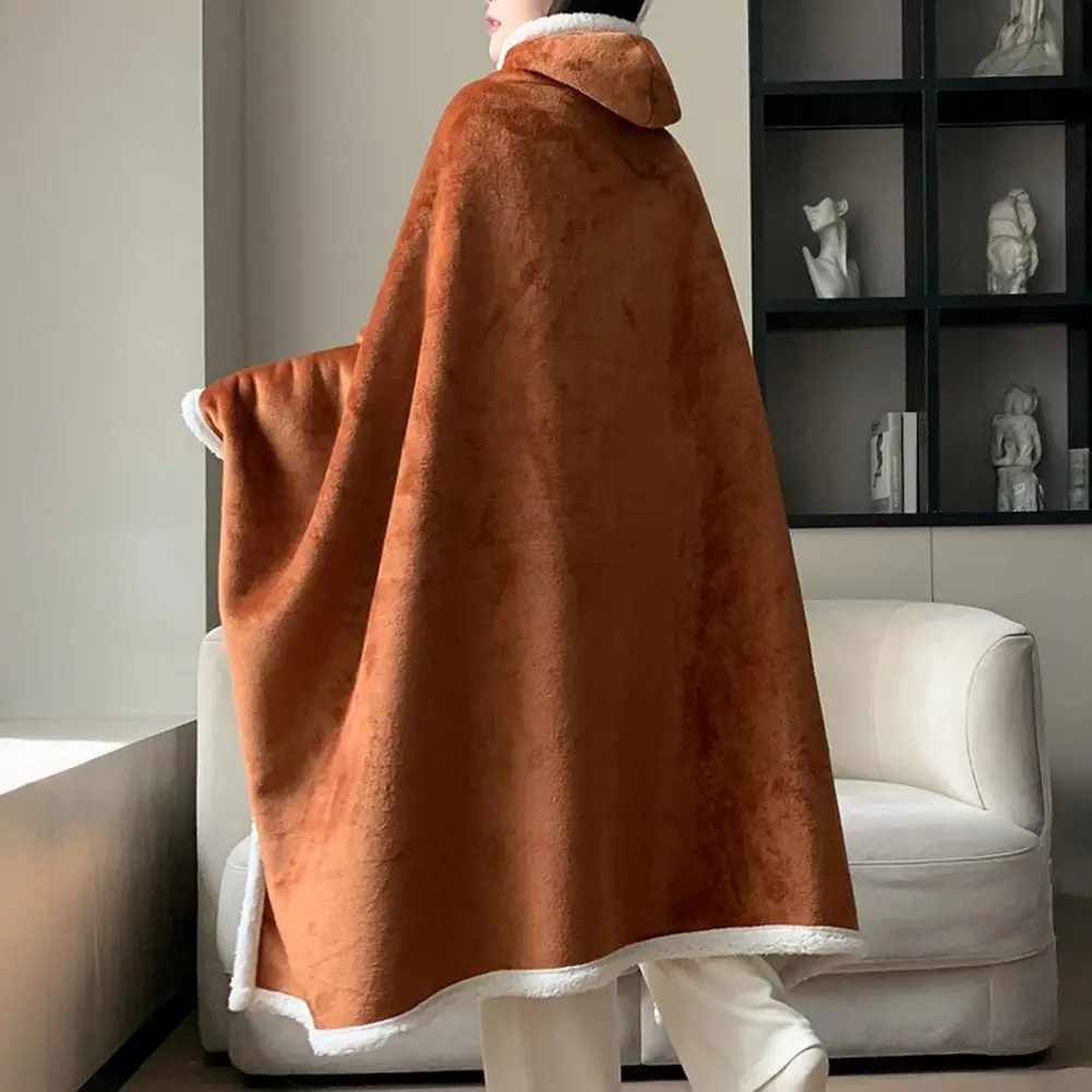 

Толстое флисовое теплое офисное домашнее одеяло для сна, шаль, одеяла, накидка, теплое пончо, офисное одеяло для сна, шаль, накидка с капюшоном и пуговицей