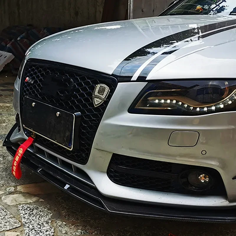 Front Lip Splitter Spoiler Diffuser for Audi A3 A4 A6 Q3 S3 S4 S6 B6 B7 B8 B8.5 Sedan Universal Bumper Blade Bodykit Accessories