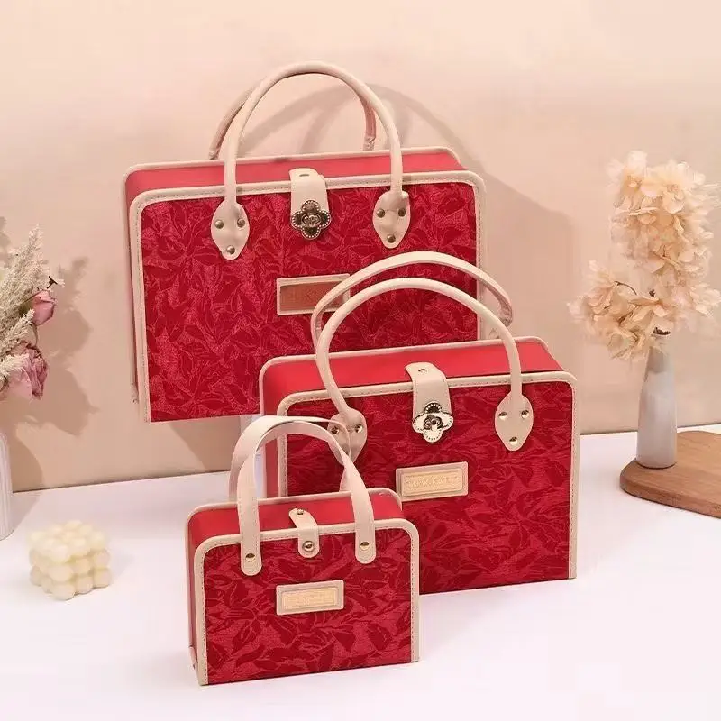 

Новая подарочная коробка класса люкс для сувениров на помолвку и свадьбу, изысканная, с тиснением, для подарков на день рождения и ответных подарков