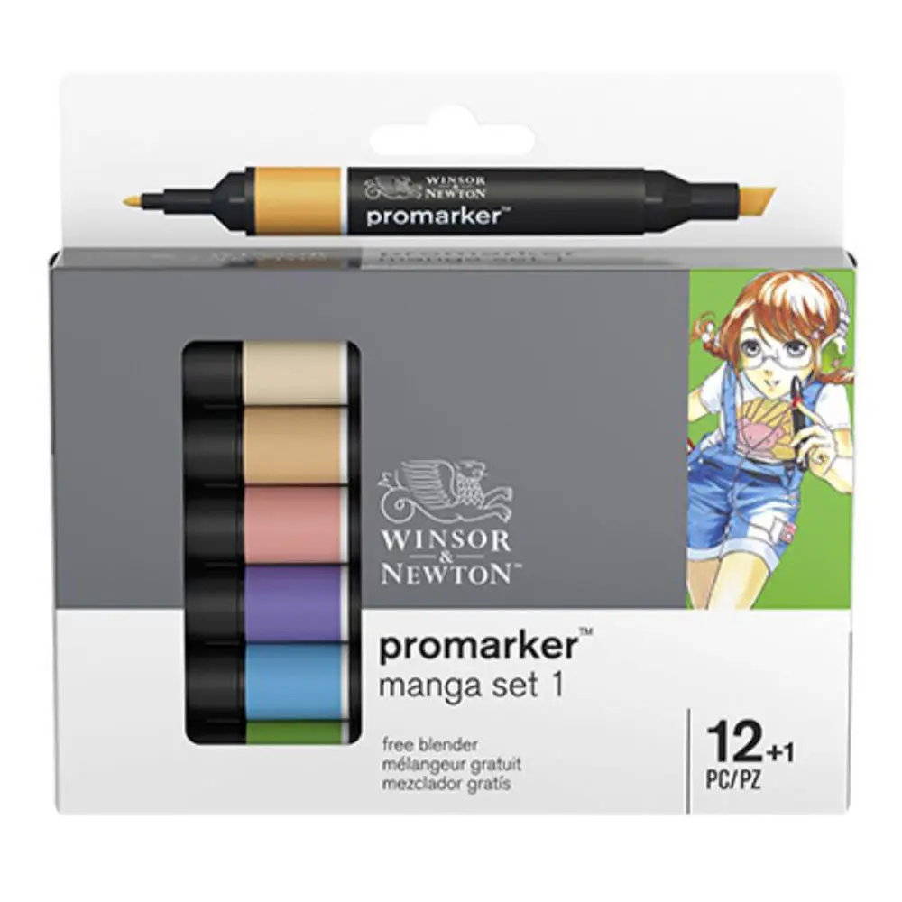 WINSOR & NEWTON Alkoholbasierte Promarker 6/12/24/48/96 Farben Set Doppelspitzen-Markerstifte Design Pro Marker für Künstler – Detail 32