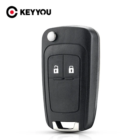 Чехол Для Выкидного Ключа KEYYOU С 2 Кнопками Для Chevrolet Aveo, Cruze, Epica, Camaro, Lova, Impala, Sail, Spark, Материал ABS
