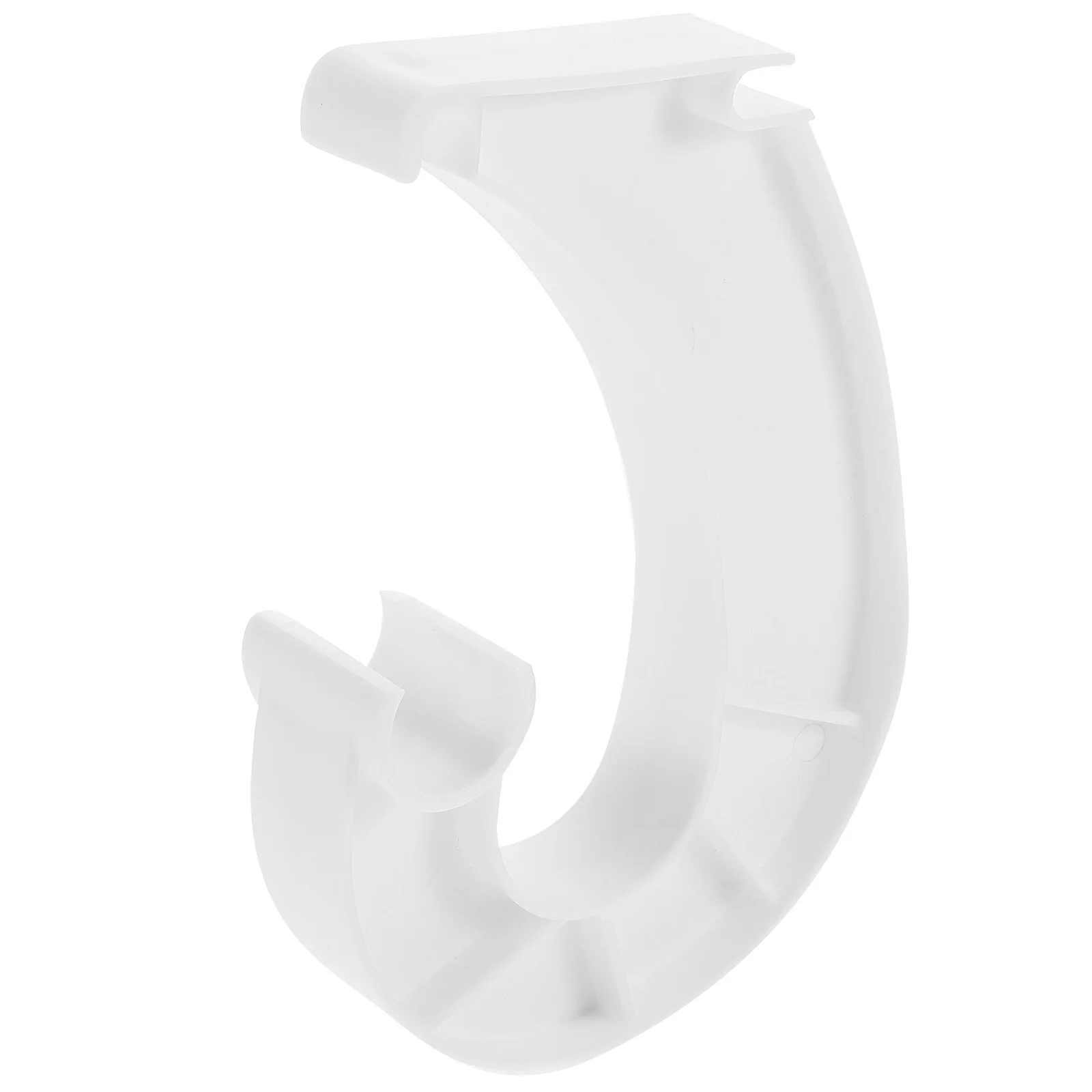 معلقة بار خزانة قضيب دعم البلاستيك قوي J على شكل قوس شماعات لرفوف الأسلاك خزائن غرفة نوم خزانة منظمة #5