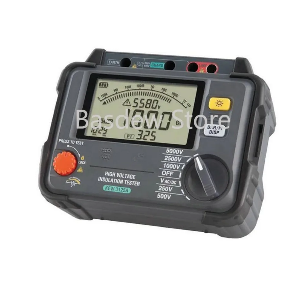 Kew3125a Insulation Resistance Tester 5000V 3125a Digital Display High Voltage MEGOHMMETER