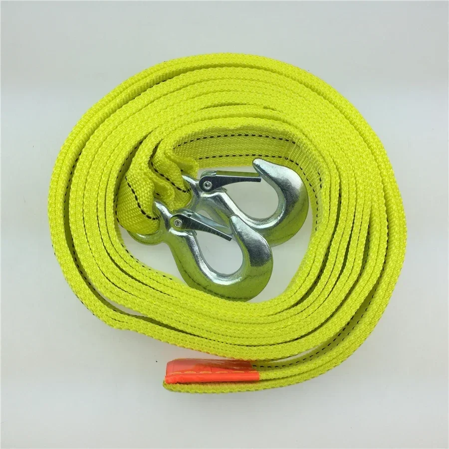 

Веревка для автомобильного прицепа, 5 тонн, 5 м, двухслойный тяжелый пересекающий прицеп с веревкой, инструмент для аварийного спасательного троса