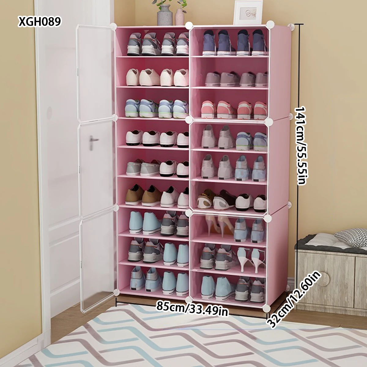 Shoe Cabinet Simple Small Balcony Window Locker Space-Saving Economical Storage Artifact Multi-Layer Dust-Proof Shoe Rack