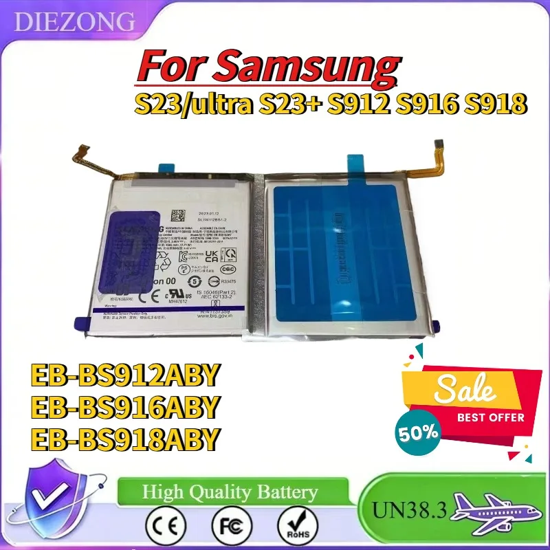 

In Stock For Samsung S23/ultra S23+ S912 S916 S918 with Built-in Battery EB-BS912ABY EB-BS916ABY EB-BS918ABY Suitable