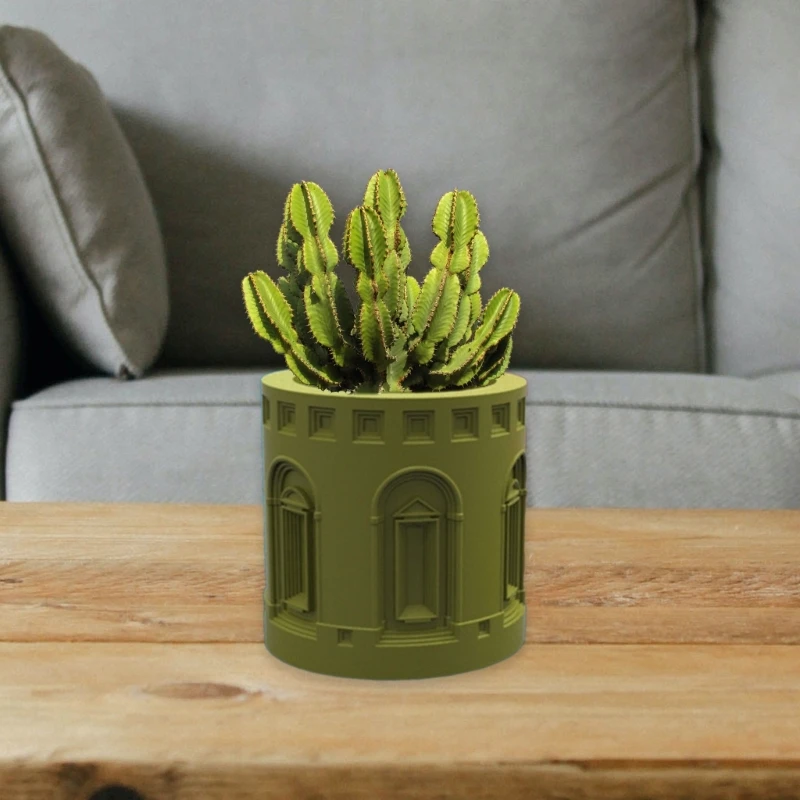 YUYU Building Storage Box Molds DIY Flower Pot Mold Candlestick Ornament Making Tool