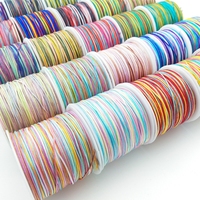 50m/lot 0.8mm DIY Multicolour Hand-made Jade Rope Braided Thread Bracelet Rope Tassel Wire Jewelry Line