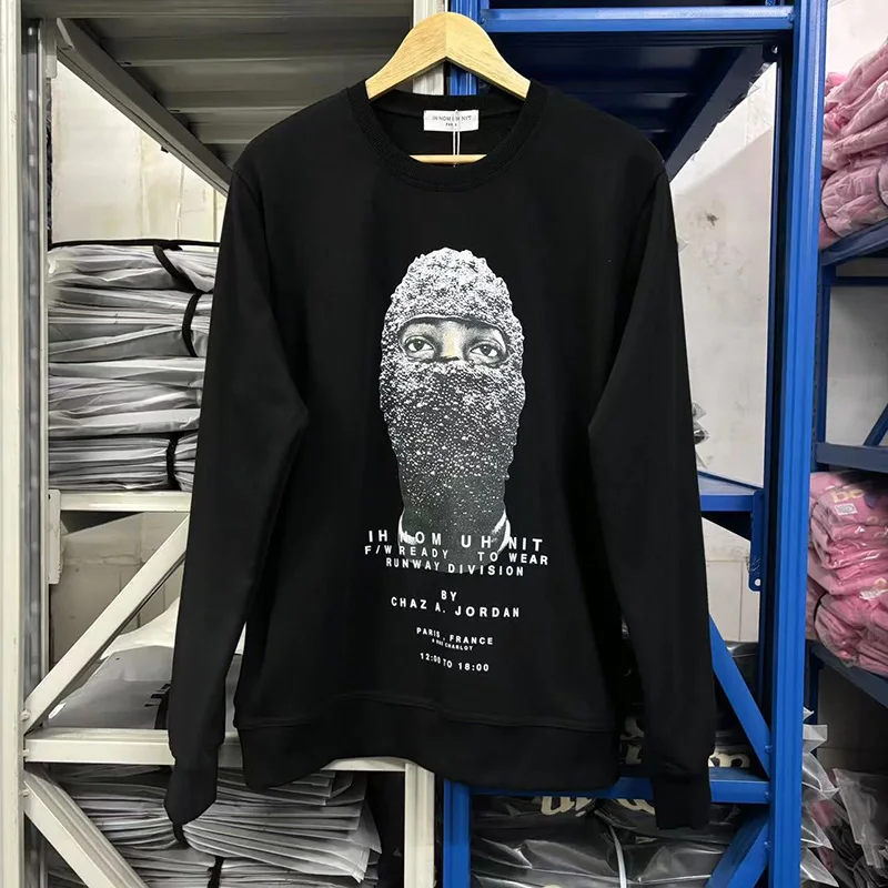 

Best Quality IH NOM UH NIT Hoodies Masked Men Printing Men Woman Chaopai High Street Loose Casual O-Neck Sweatshirts