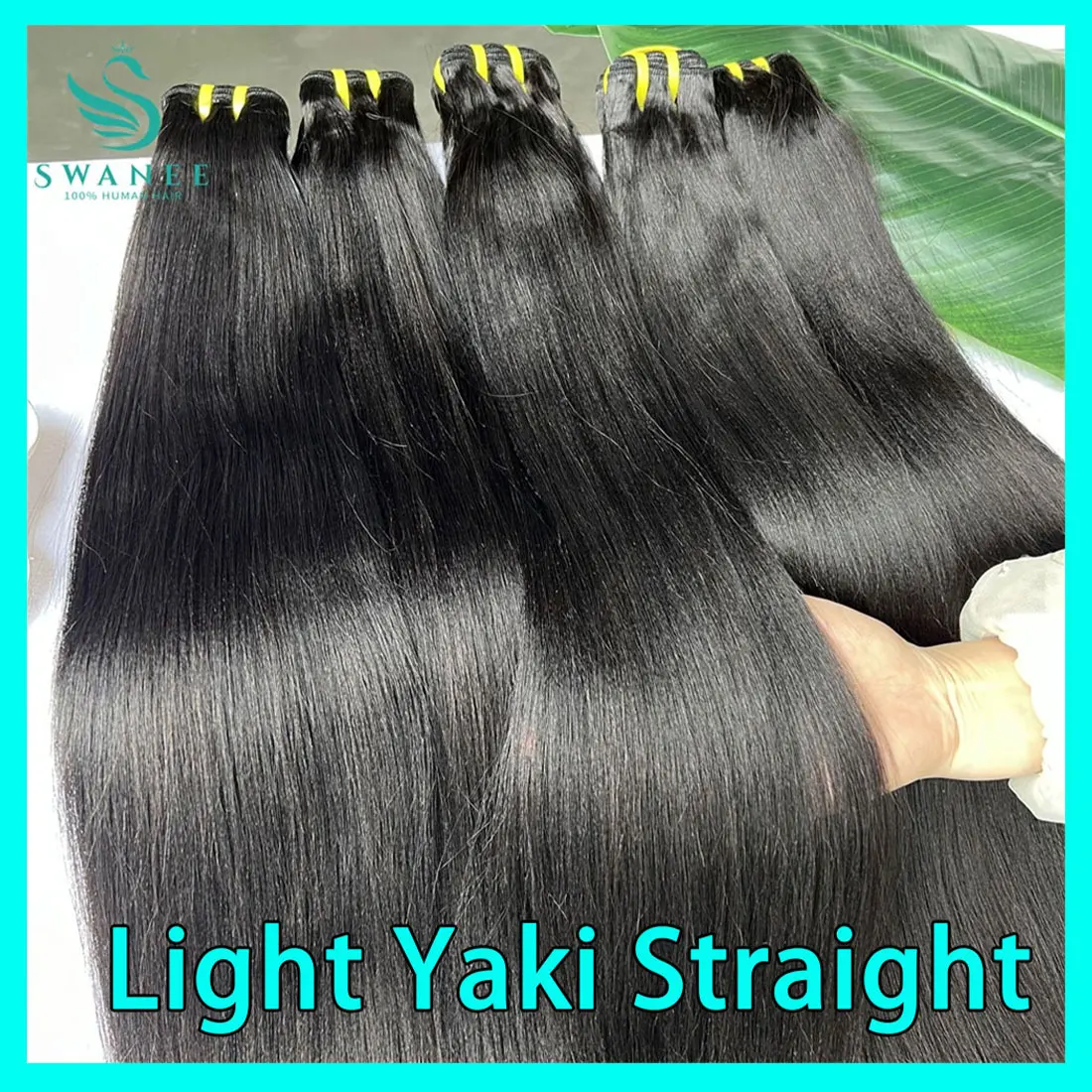 

Light Yaki Straight 12A Вьетнамские 100% необработанные человеческие волосы для наращивания оптом для черных человеческих волос, комплект плетения для салона