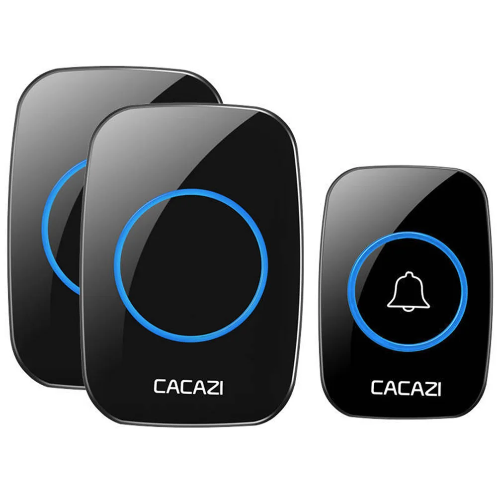 Hot Wireless Smart Doorbell EU/US/UK/AU Plug Wireless Waterproof Doorbell Power Plug Powered 300M Remote Control Door Chime Home