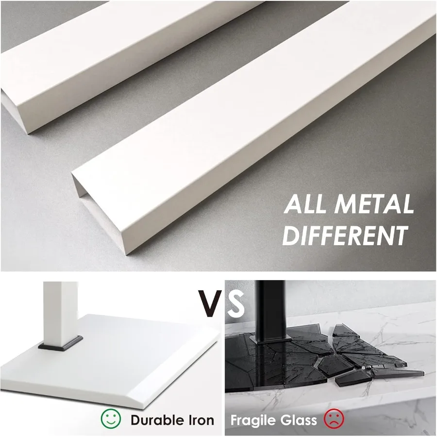 Boden-TV-Ständer mit drehbarer Neigungshalterung für 32 bis 75-Zoll-LCD-LED-Fernseher. Robuste Eisenbasis mit verstellbarer Ablage, universelles Design