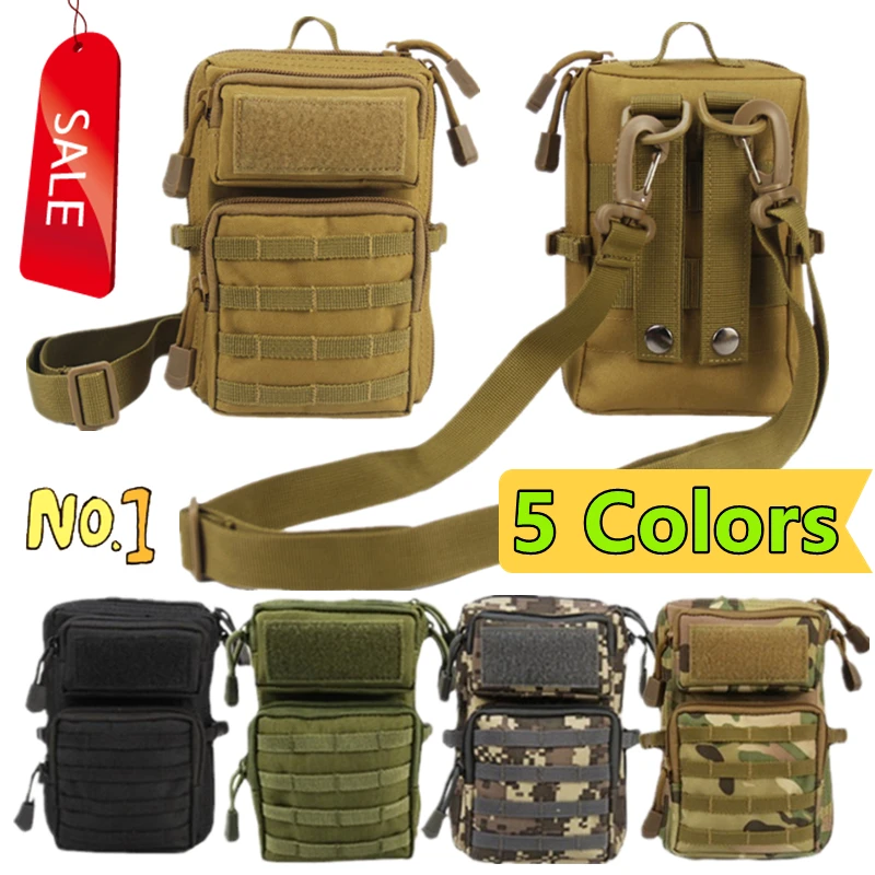 Neue 5 Farben taktische Tasche Militär Molle Hüfte Taille Edc Tasche Brieftasche Geldbörse Telefon halter Taschen Camping Wandern Jagd Gürtel tasche