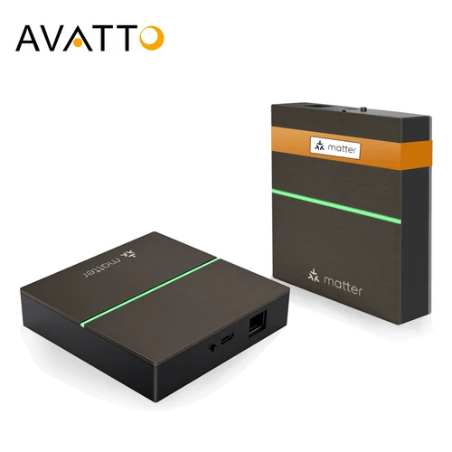 AVATTO Tuya Matter Hub de enlace con cable inteligente, controlador remoto ZigBee Smart Home Bridge funciona con HomeKit,Siri,Google Home,Alexa