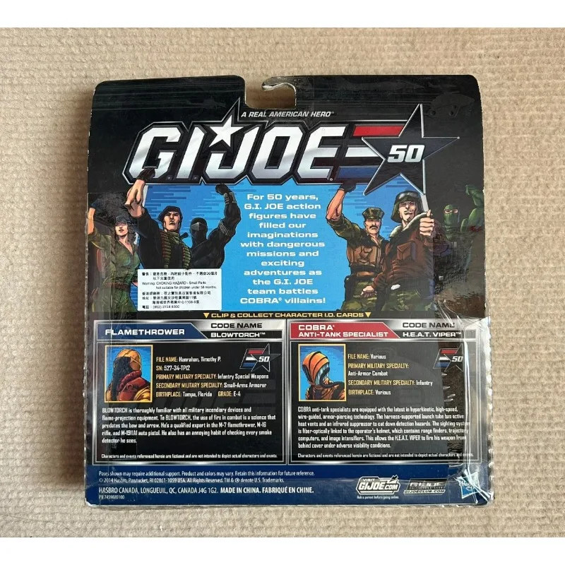 Original Hasbro G.I.JOE CLASSIFIED SERIES A REAL AMERICAN HERO BLOWTORCH / H.E.A.T. VIPER Actionfigur Modell Geschenk