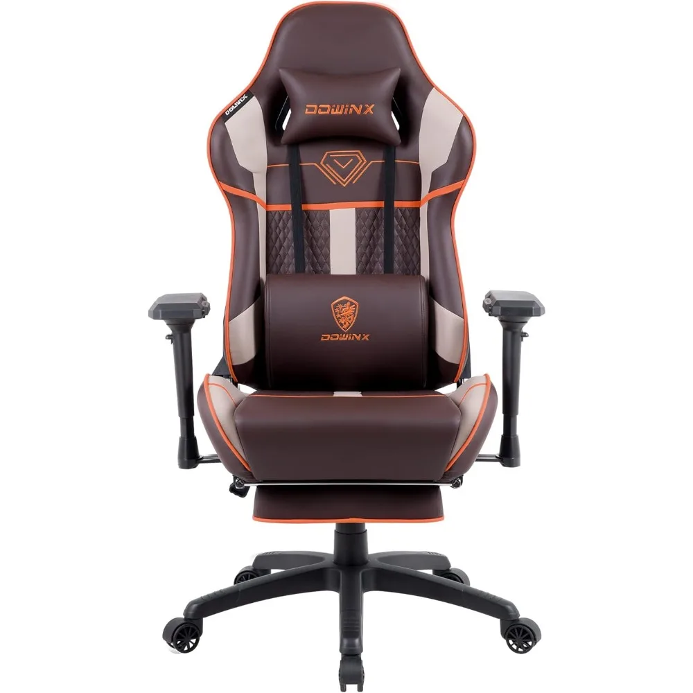 

Dowinx Ergonomic Gaming Chair with Footrest, Reclining Gamer Chair for Adults, High Back Computer Office Chair with Lumbar Suppo
